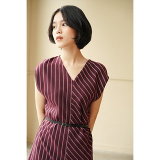 DOTTIE - Đầm Sọc Tím Nữ TD944