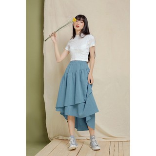 DOTTIE - Chân váy dài bất đối xứng nữ S0049