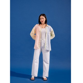 DOTTIE - Áo sơ mi phối nhiều màu T0313