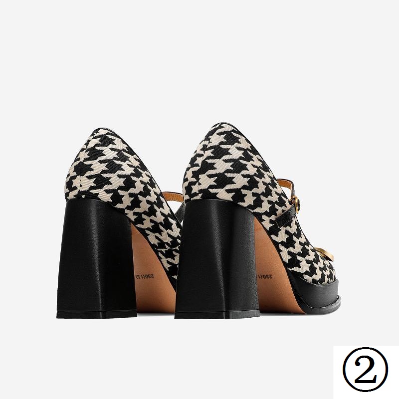 Giày Cao Gót Mũi Vuông Thời Trang Mùa Thu 2023 Dành Cho Nữ