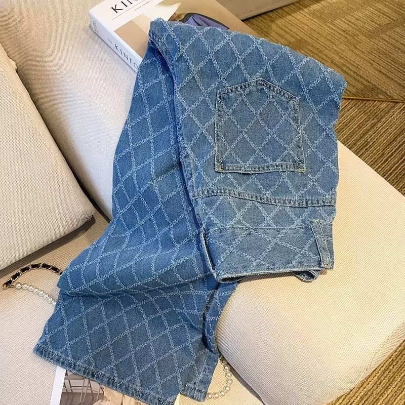 Quần Jean Mỏng Lưng Cao Cỡ Lớn Phong Cách Đường Phố Nhật Bản Thời Trang Mùa Hè 2023 Mới