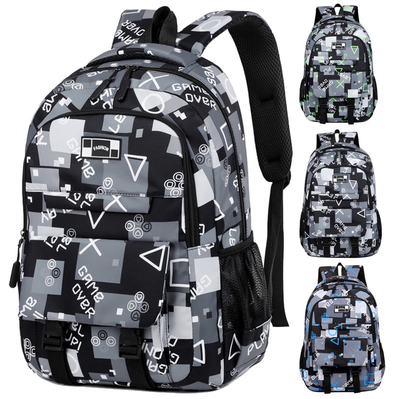 Balo Họa Tiết Graffitib siêu rộng Thời Trang Ulzzang Cao Cấp có ngăn đựng laptop