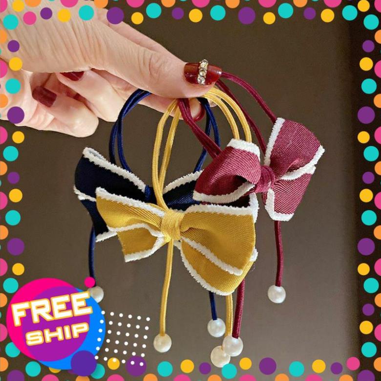 h3s dây buộc tóc cột tóc nơ 2 hạt