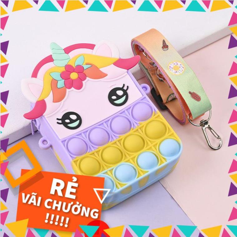 h3s Túi đeo chéo ,túi pop it cho bé giúp giài tỏa căng thẳng thư dãn