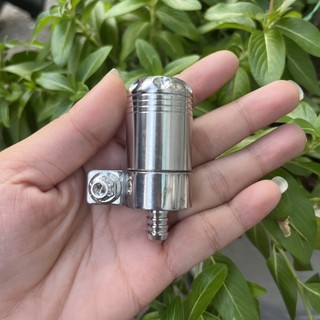 [Tặng gọng dầu] Bình dầu CNC inox 304 cho xe máy (Sonic, Satria, Ex150, Ex155)