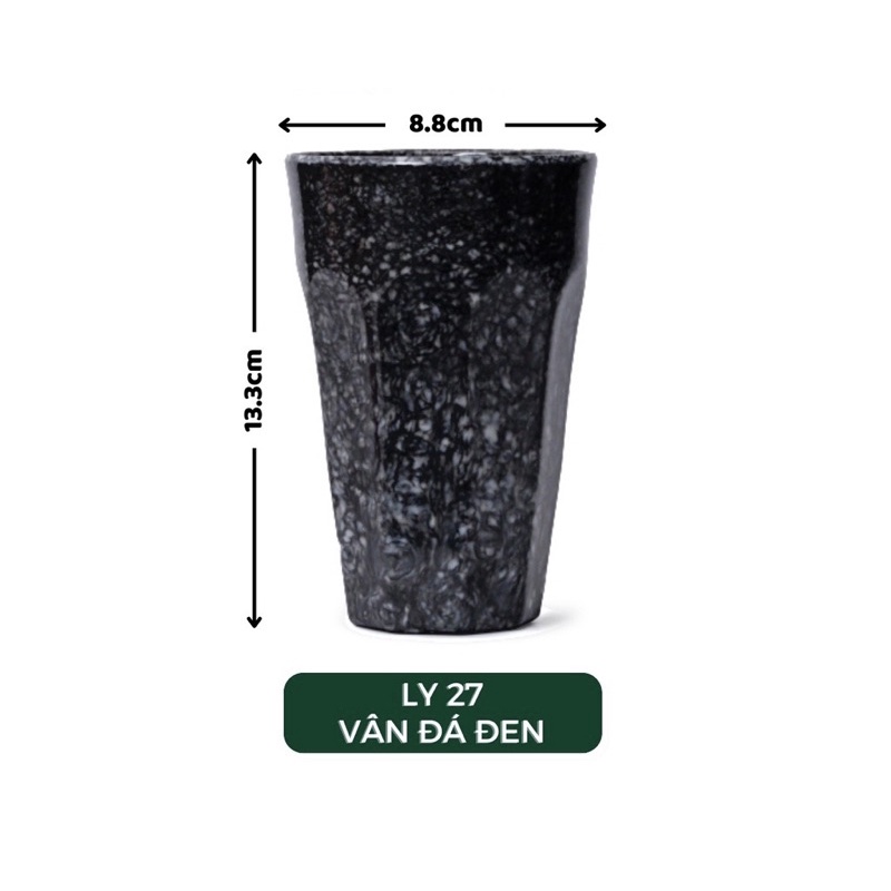 Ly vân đá đen nhựa Melamine cao cấp Fataco đủ size