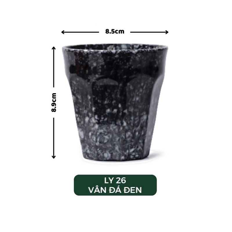 Ly vân đá đen nhựa Melamine cao cấp Fataco đủ size