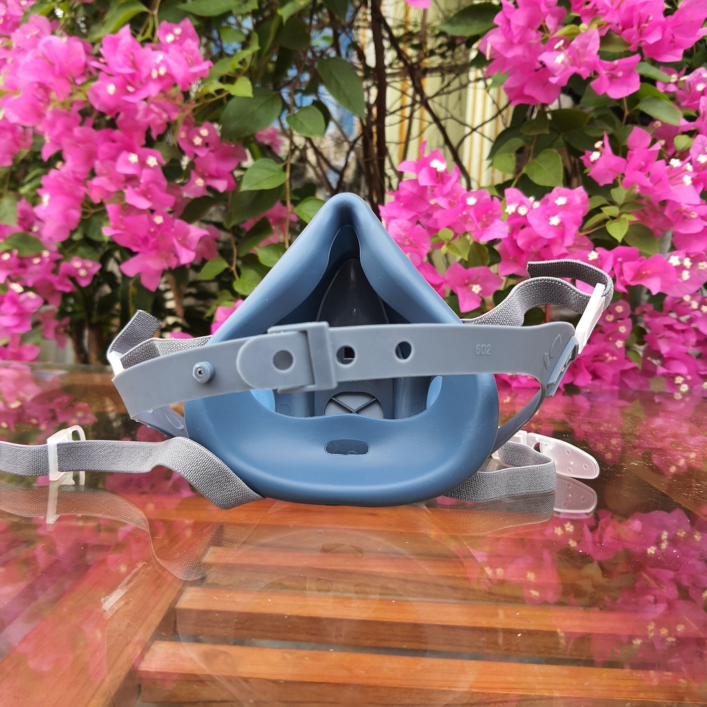 Mặt Nạ Phòng Độc 3M7502 Phin Lọc 3M6003 Kèm Kính, Phun Hóa Chất,Hàn xì, Phun Sơn, Phun Thuoc Trừ Sâu, Chống Bụi Mịn