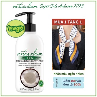 Sữa Dưỡng Thể Naturalium Body Lotion Hương Dừa Làm Sáng Da xuất xứ Tây Ban Nha 370ml Hugo Shop