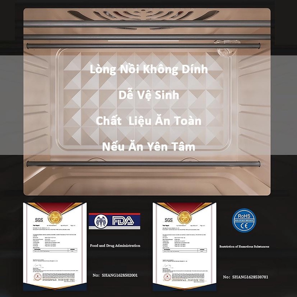 Nồi Chiên Không Dầu Kiêm Lò Nướng 2in1 Mobell KMO23LI-KB Dung tích 20L Chính Hãng Công Suất 1500W Bảo Hành 12 Tháng