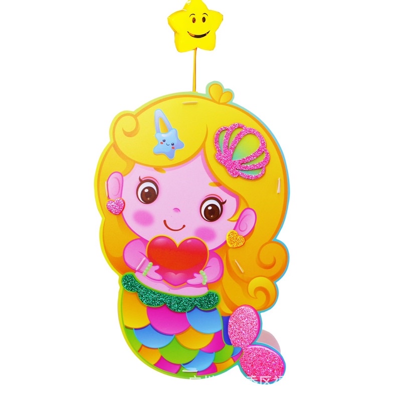 Đèn lồng Trung thu 2023 dễ thương hoạt hình tự lắp ráp cho bé, đèn LED có nhạc - ToyStore