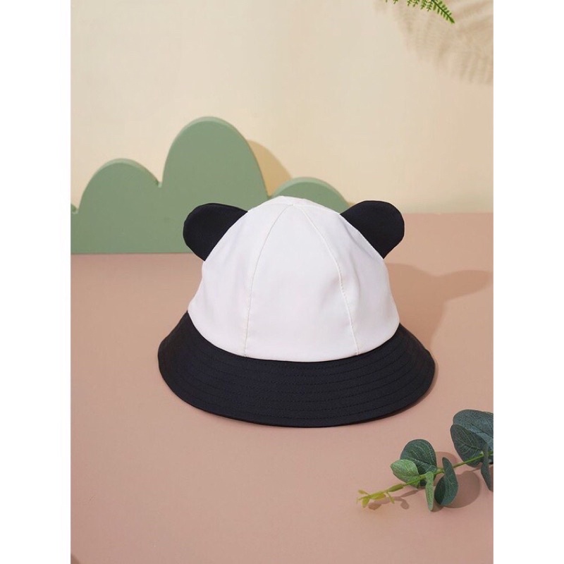 Mũ Vành, Mũ Bucket, Nón Bucket Hình Gấu Trúc Dễ Thương Cho Bé