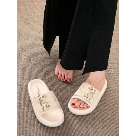 Dép Xỏ Ngón Đi Biển Đế Dày Phong Cách Pháp Thời Trang Mùa Hè Mới Cho Nữ