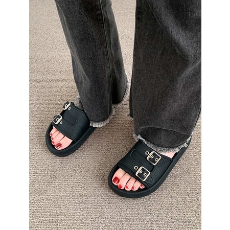 Dép Xỏ Ngón Đi Biển Đế Dày Phong Cách Pháp Thời Trang Mùa Hè Mới Cho Nữ