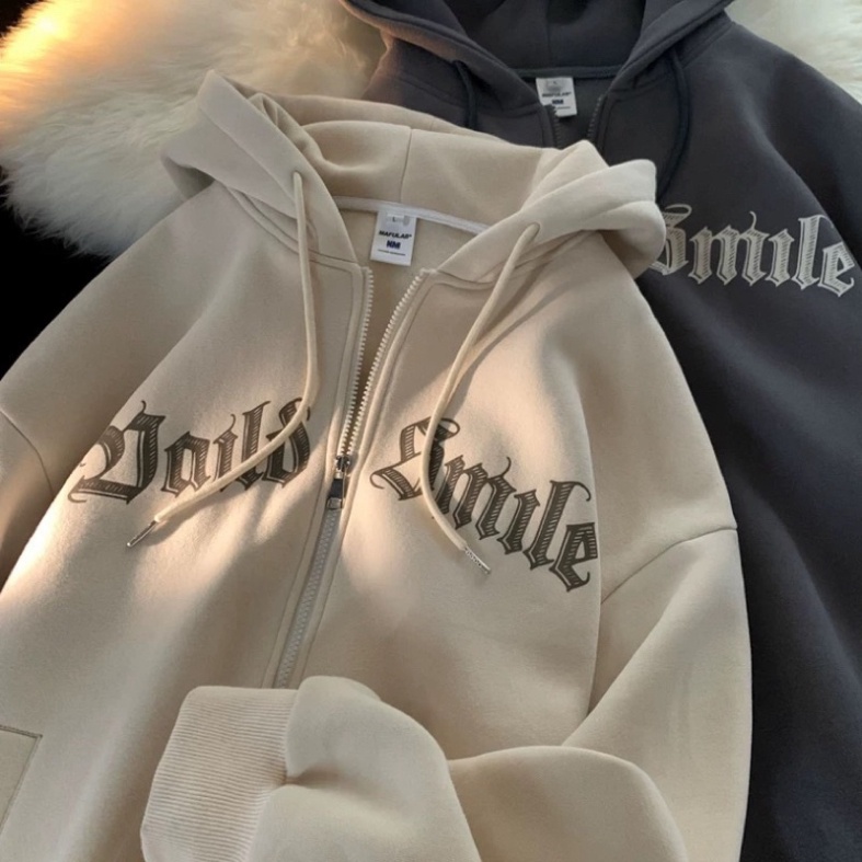 Áo hoodie zip nam nữ , áo khoác nam nữ chất nỉ bông 2 lớp in