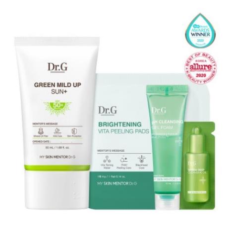 Kem chống nắng Dr.G dưỡng sáng da Brightening & Green Mild Up Sun+ SPF50+ PA+++ 50ml