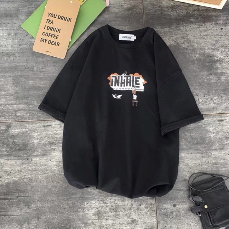 Áo thun tay lỡ nam nữ, áo phông unisex form rộng chất cotton mát mịn thấm hút mồ hôi in hình