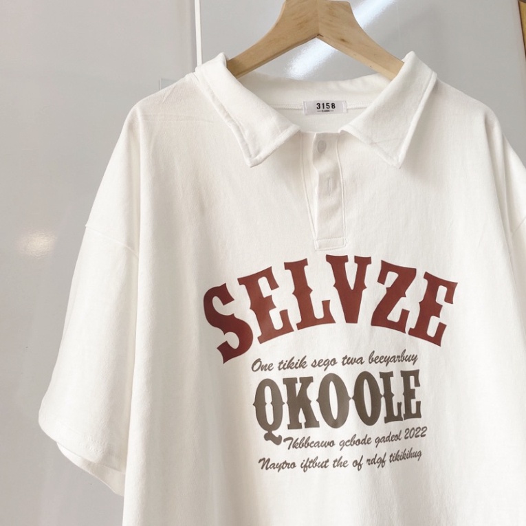 Áo polo nam nữ , áo phông studio1996 có cổ chất cotton 3158 in