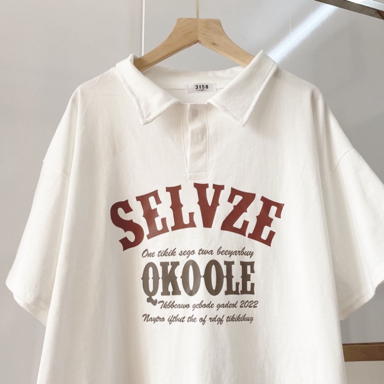 Áo polo nam nữ , áo phông studio1996 có cổ chất cotton 3158 in