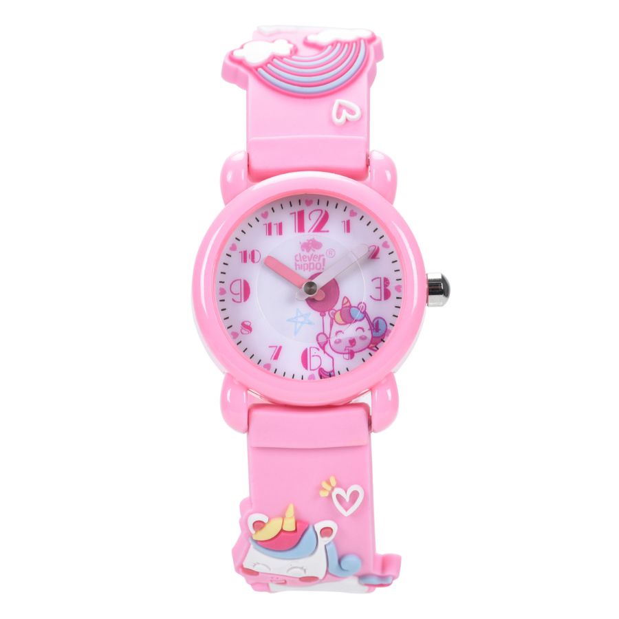 Đồng Hồ Clever Watch - Rainbow Unicorn Hồng CLEVER HIPPO WG009/PINK