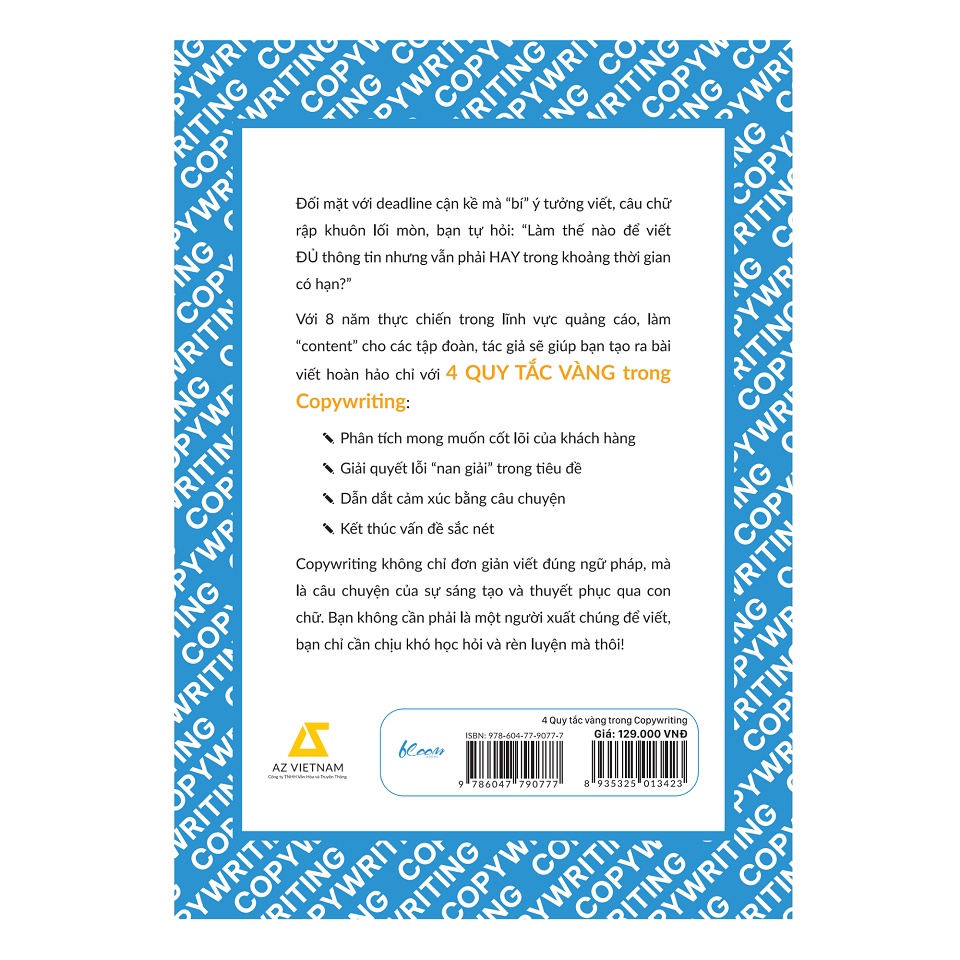 Sách - 4 Quy Tắc Vàng Trong COPYWRITING - AZVietNam