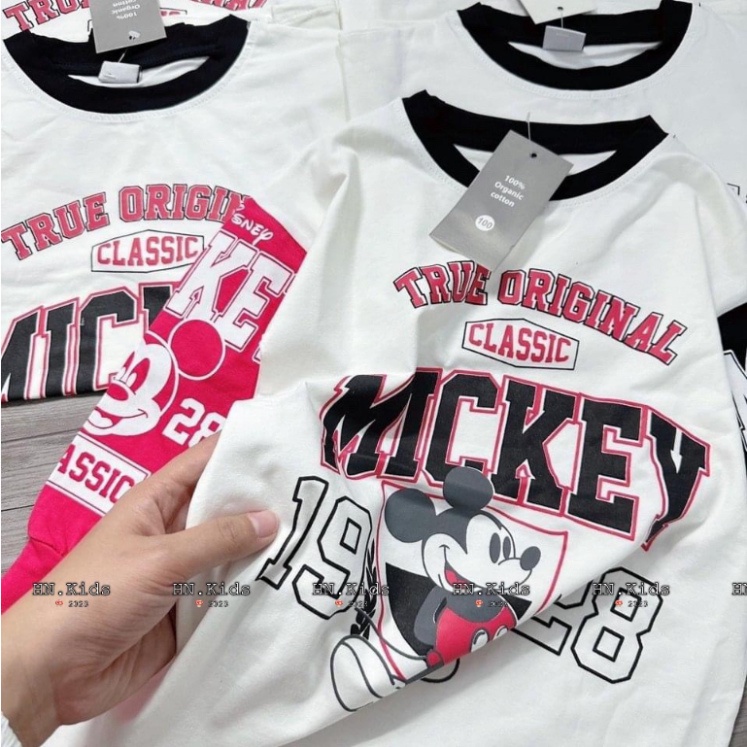 Váy bé gái dài tay Mickey xinh xắn size đại 10-35kg kèm ảnh thật Đầm bé gái mặc thu đông hình Micky Kittenbabyshop