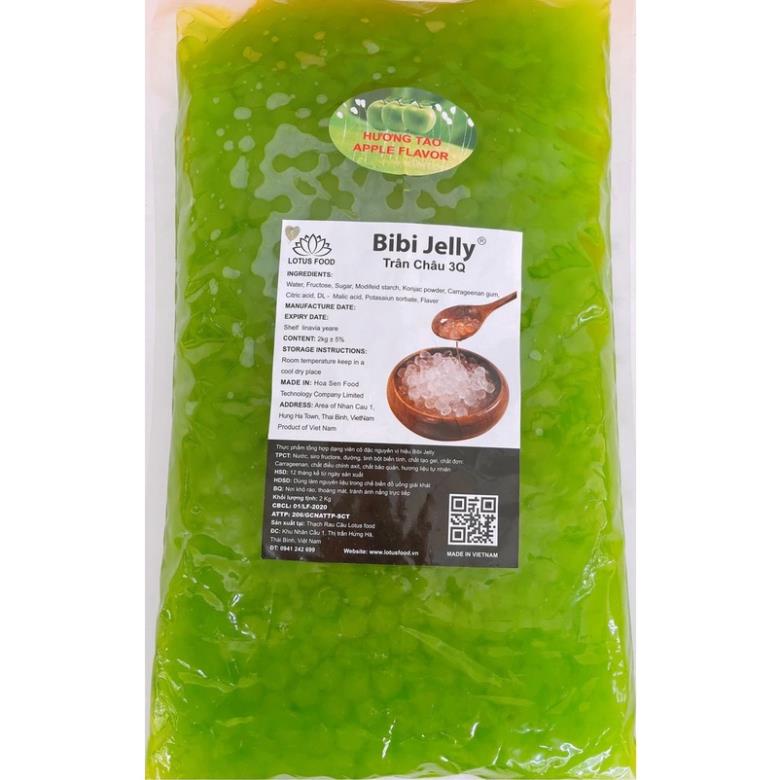 BIBI JELLY trân châu 3Q / thạch 3Q giòn - bịch 2kg