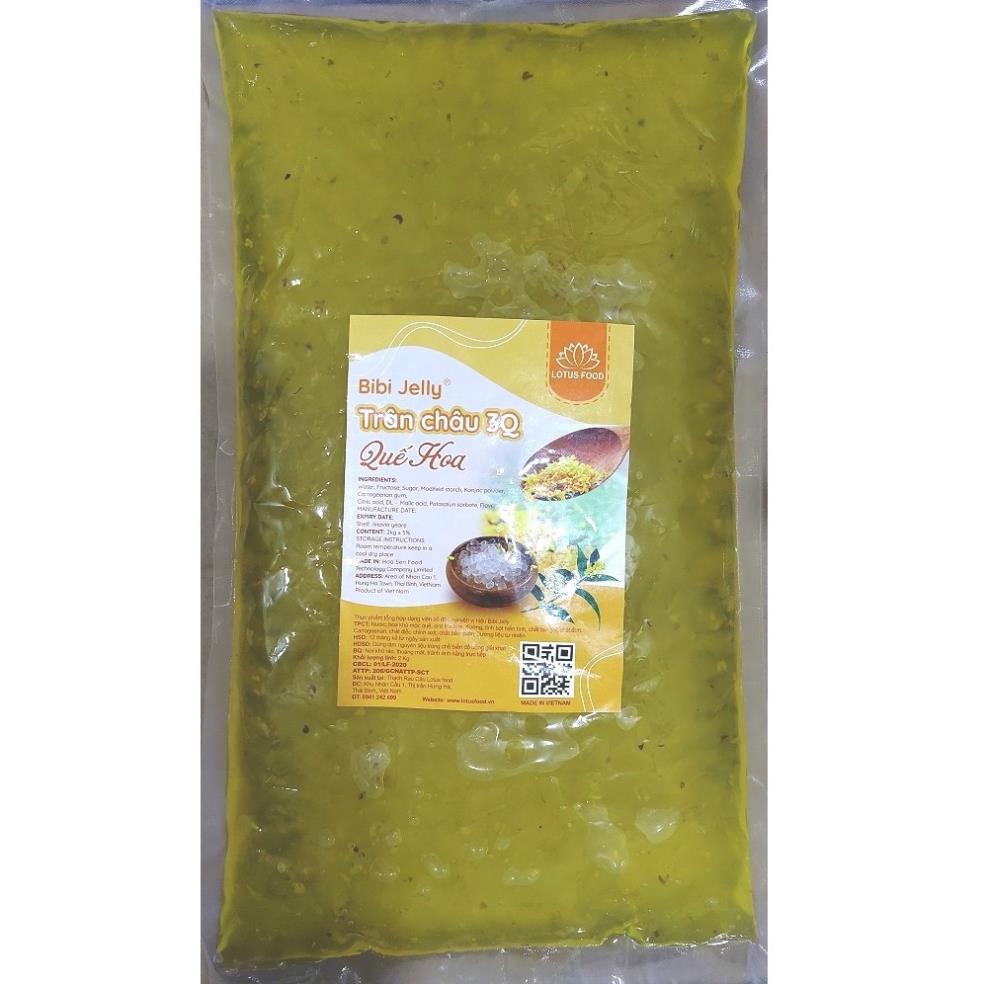 BIBI JELLY trân châu 3Q / thạch 3Q giòn - bịch 2kg