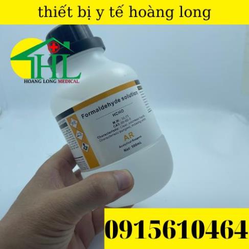 Formaldehyde  HCHO 37-40% chai 500ml