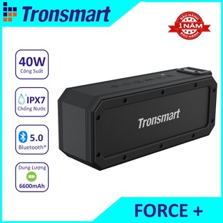 ✪ CHÍNH HÃNG ✪ Loa Bluetooth Tronsmart Element Force +  Chống Nước IPX7, Công Suất 40W, Pin 15h  - BẢO HÀNH 12 THÁNG