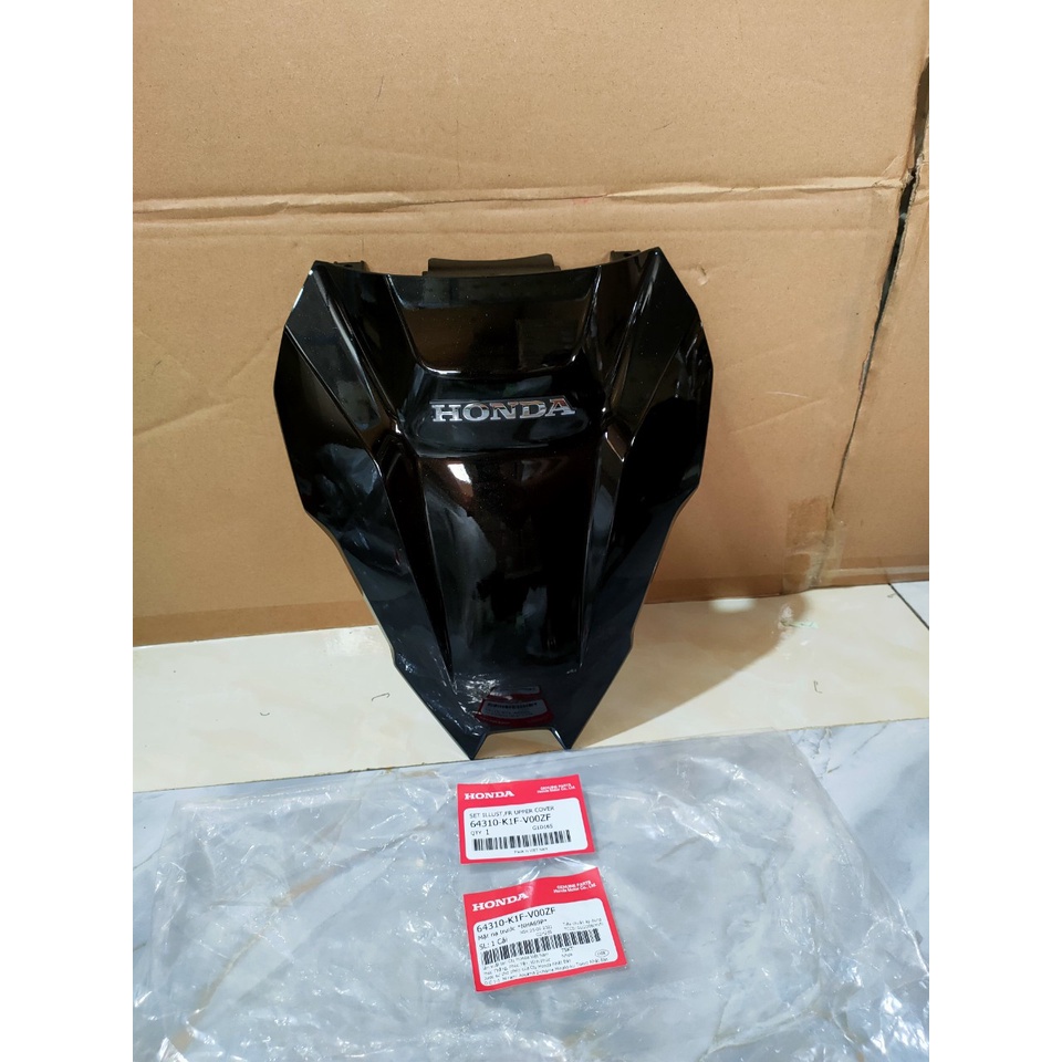 Mặt nạ trước Air Blade 125/ 150  màu Đen bóng *NHA69P* chính hãng Honda