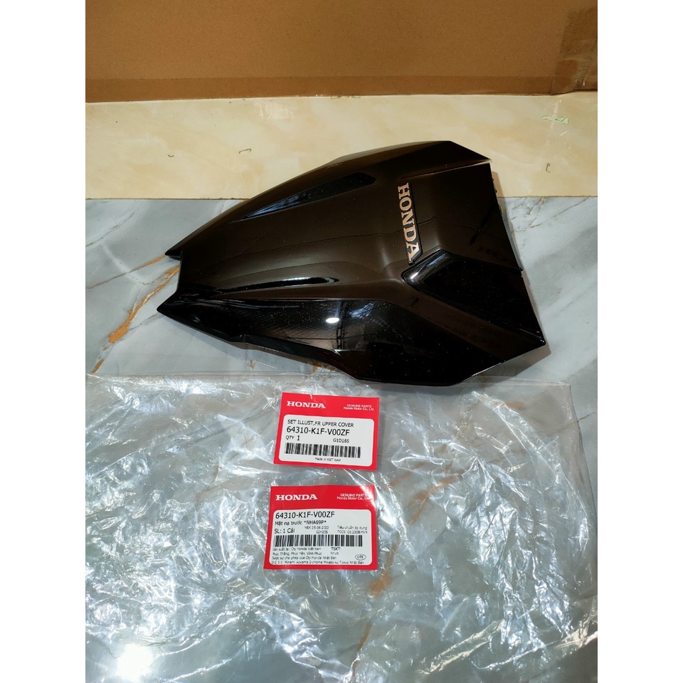Mặt nạ trước Air Blade 125/ 150  màu Đen bóng *NHA69P* chính hãng Honda