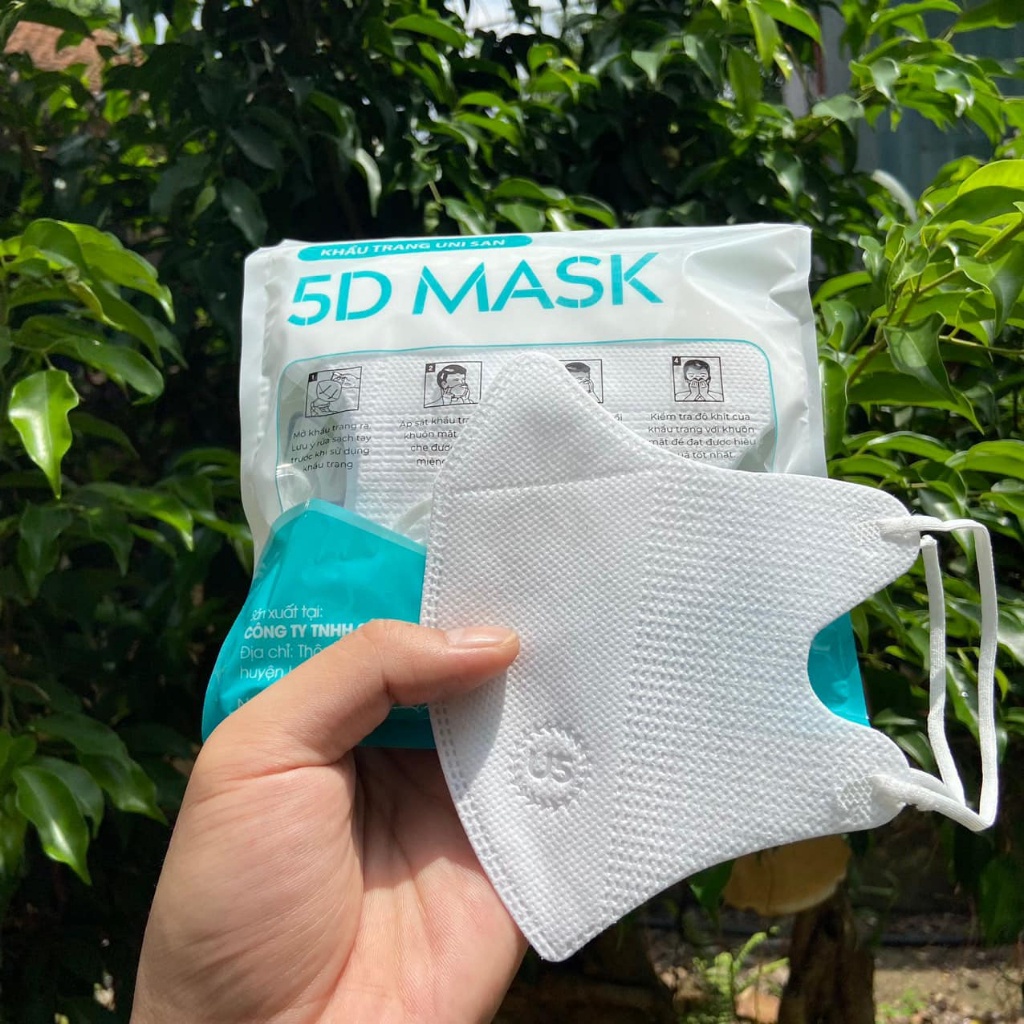 Khẩu trang 5D UniSan Mask, kháng khuẩn, hàng chính hãng
