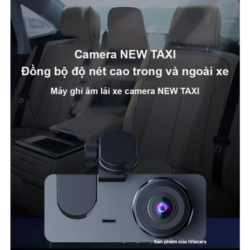 Camera hành trình ô tô New Taxi hỗ trợ kết nối WIFI 3 mắt ghi hình tốc độ cao full HD 1080p hồng ngoại siêu nét | BigBuy360 - bigbuy360.vn