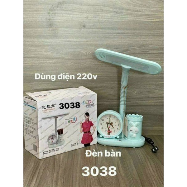 ĐÈN BÀN HỌC SINH CÓ ĐỒNG HỒ CAO CẤP