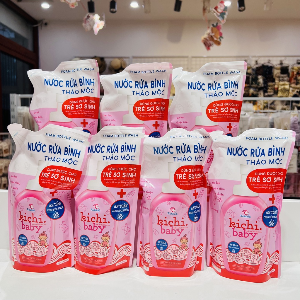 Nước Rửa Bình Sữa An Toàn Cho Bé Kichilachi Chai 500ml - MINIBOO