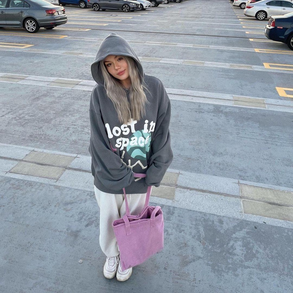 Áo Hoodie Chất Liệu Cotton In Chữ Graffiti Phong Cách Đường Phố Mỹ Cá Tính Dành Cho Couple