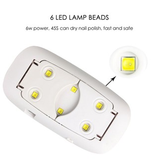 Máy hơ Gel, đèn UV led SUN mini 6W