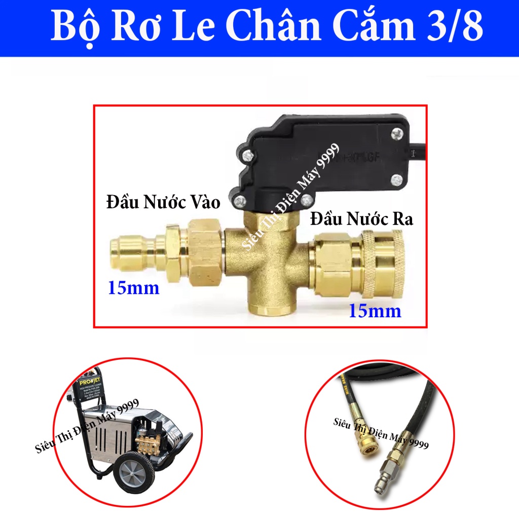 Rơ le tự ngắt máy rửa xe cao áp, máy rửa xe mô tơ dây đai Curoa