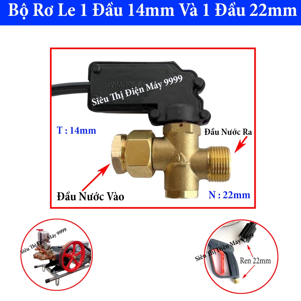 Rơ le tự ngắt máy rửa xe cao áp, máy rửa xe mô tơ dây đai Curoa