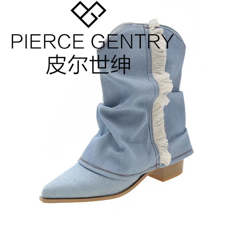 Boots Cao Bồi Mũi Nhọn Phong Cách Cao Bồi Cho Nam