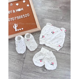 SET NÓN BAO TAY CHÂN I LOVE