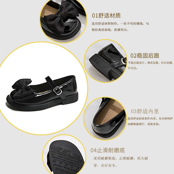 Giày Da lolita Thời Trang Mùa Hè 2023 Phong Cách Nhật Bản Cho Nữ