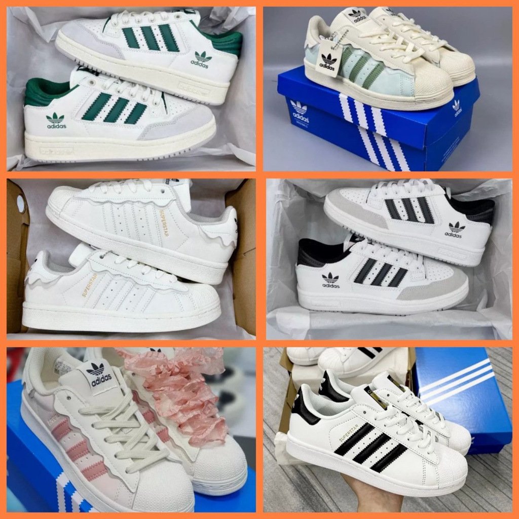 Giày Adidas Forum Superstar Mẫu Mới 2023 Cực Xịn, Sò Das 3 Màu Đen Xanh Trắng,hồng Hàng Đẹp