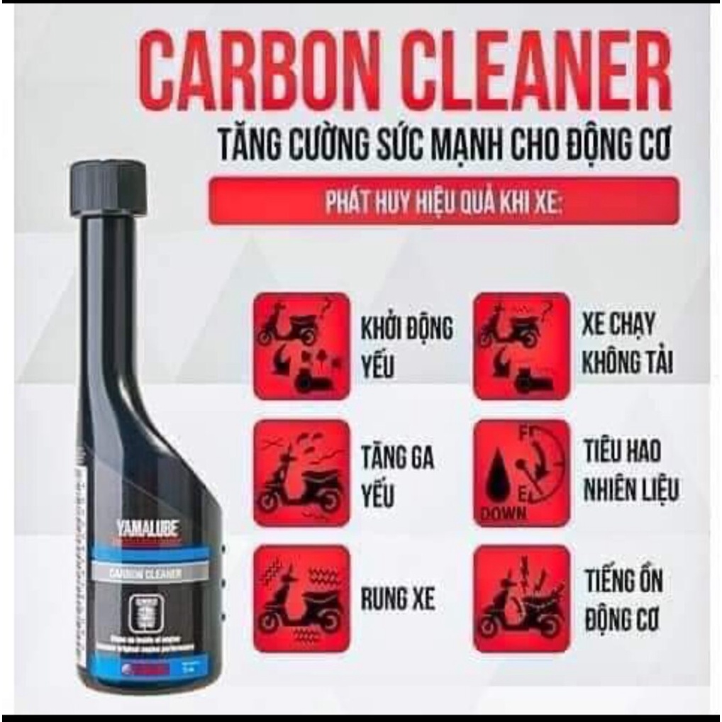 Vệ sinh buồng đốt kim phun Yamaha Carbon Cleaner 75ml chính hãng