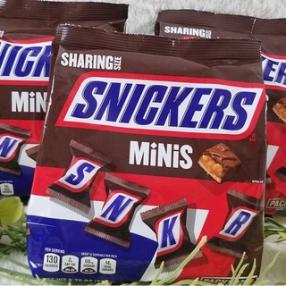 Kẹo Socola Snickers nhân caramel ,đậu phộng Minis 300g