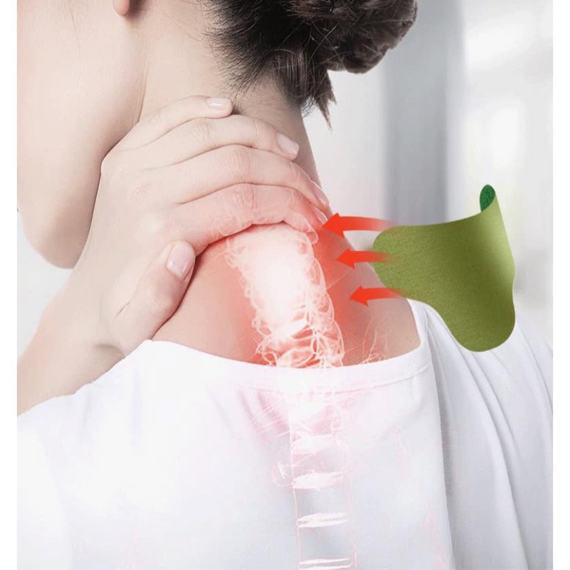 Hộp 12 Miếng Dán Ngải Cứu Vai Gáy Đông Y Thảo Dược Hot