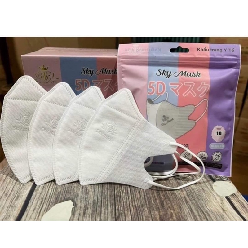 Hộp 100 chiếc khẩu trang 5D Sky mask