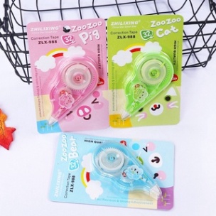 Bút xóa kéo🍀FREESHIP🍀Băng xoá giấy Hình Động Vật Hoạt Hình  phong cách dễ thương xóa khô tiện lợi