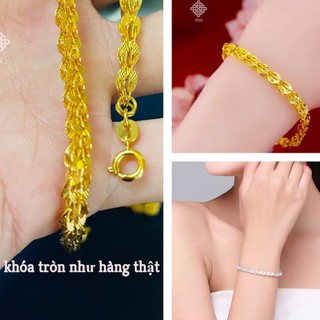  Lắc tay titan Vòng tay titan kiểu dáng đuôi phụng màu vàng trắng và vàng 18k trangsucmoiluatuoi.RIN 